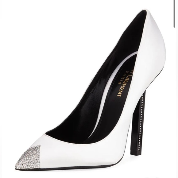 BNWT Saint Laurent Tower Crystal Pumps- Authentic - Picture 1 of 3
